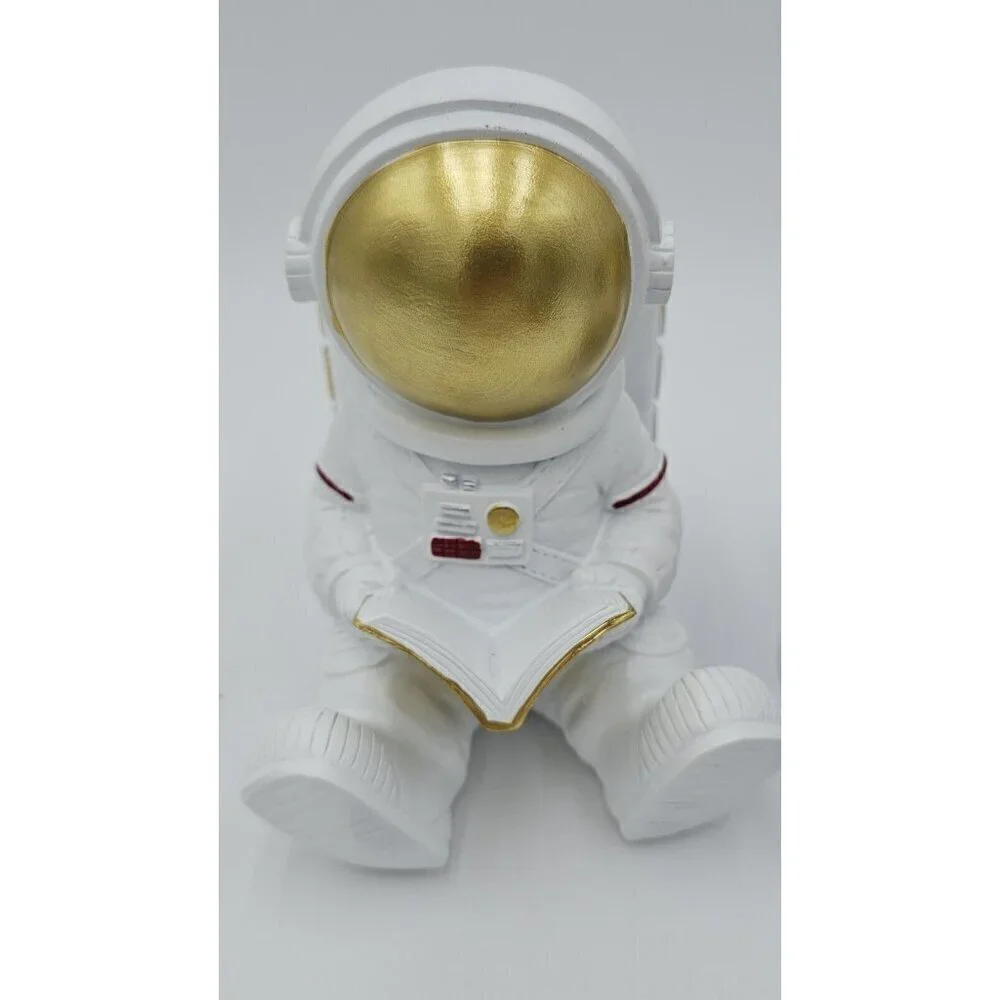 Astronaut Pencil Holder Rotating Globe Tape Dispenser Heavy Duty